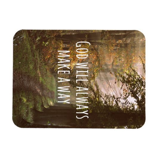 神感動的が道を引用文 マグネット (横)