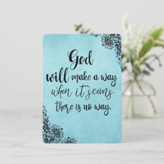 神感動的が道を開く信仰引用文 (スタンド正面)