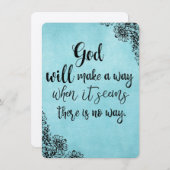 神感動的が道を開く信仰引用文 (正面/裏面)