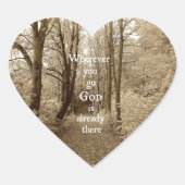 神感動的はすでにキリスト教の引用文 ハートシール (正面)