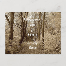 神感動的はすでにキリスト教の引用文 ポストカード