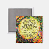 神感動的はクール霊的おもしろい マグネット (正面/裏面)