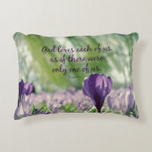 神感動的は私たち一人一人を愛する引用文 アクセントクッション (正面)