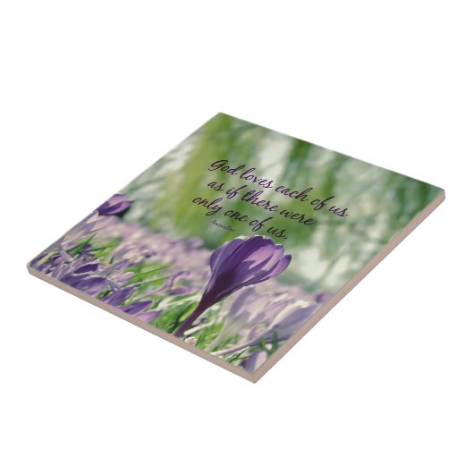 神感動的は私たち一人一人を愛する引用文 タイル (側面)