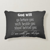 神感動的は聖書の聖句と引用文する アクセントクッション (正面)