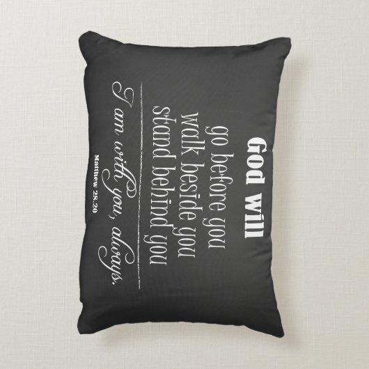 神感動的は聖書の聖句と引用文する アクセントクッション (裏面(縦))