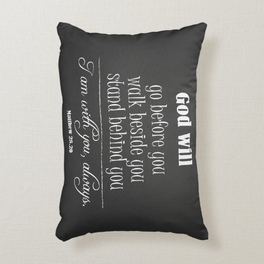 神感動的は聖書の聖句と引用文する アクセントクッション (正面(垂直))