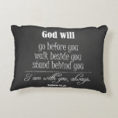 神感動的は聖書の聖句と引用文する アクセントクッション (裏面)