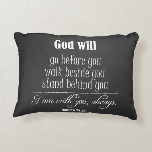 神感動的は聖書の聖句と引用文する アクセントクッション (裏面)