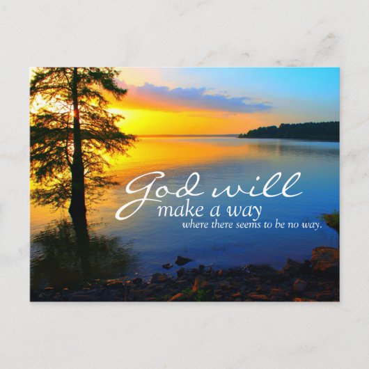 神感動的は道を作る… ポストカード (正面)