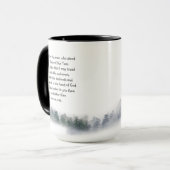 神感動的広場に手を置く詩 マグカップ (正面左)