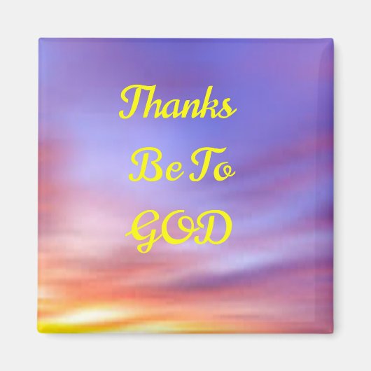 神感謝していに頼る マグネット (正面)