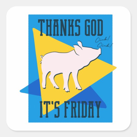 神感謝していの聖金曜日 スクエアシール (正面)