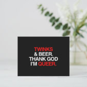 神感謝していは同性愛者 ポストカード (スタンド正面)