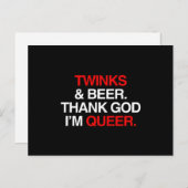 神感謝していは同性愛者 ポストカード (正面/裏面)