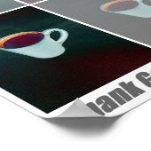 神感謝していコーヒーモンタージュ1 ポスター (角)