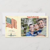 神感謝してい私はアメリカの写真カード (正面)