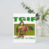 神感謝してい私は女だ ポストカード (スタンド正面)