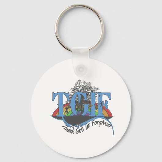 神感謝していTGIFを許された キーホルダー (正面)