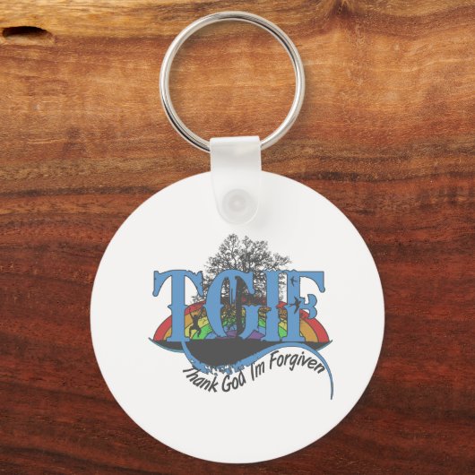 神感謝していTGIFを許された キーホルダー (正面)