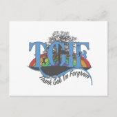 神感謝していTGIFを許された ポストカード (正面)