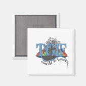 神感謝していTGIFを許された マグネット (正面/裏面)