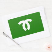 神戸市旗と兵庫県日本のシンボル 長方形シール (封筒)