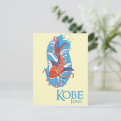 神戸日本ヴィンテージ旅行ポスター ポストカード (スタンド正面)
