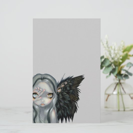 "神手"の文房具 便箋 (スタンド正面)