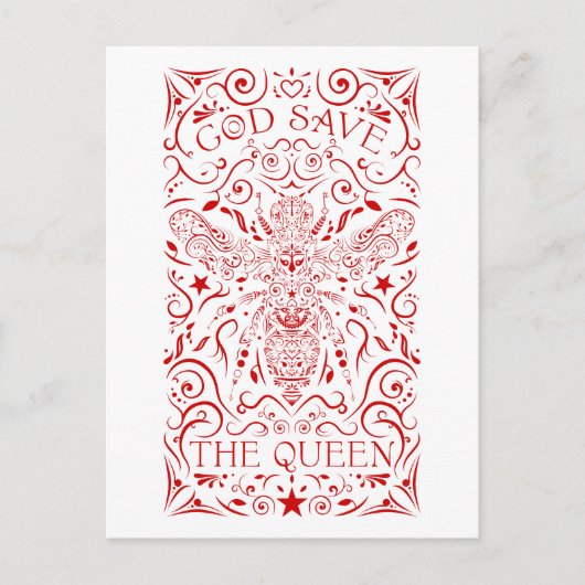 神救の女王ビー ポストカード (正面)