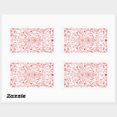 神救の女王ビー 長方形シール (シート)