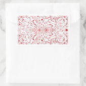 神救の女王ビー 長方形シール (バッグ)