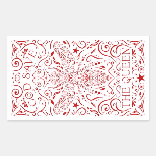 神救の女王ビー 長方形シール (正面)