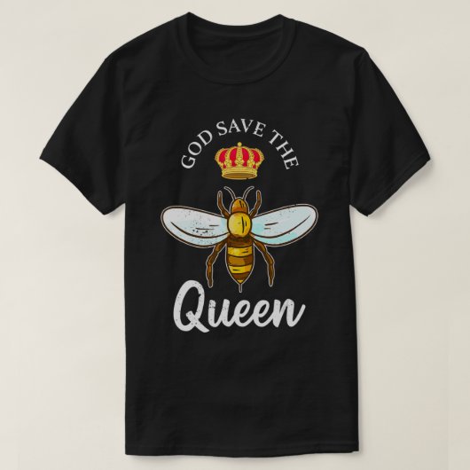神救女王のおもしろい養蜂 Tシャツ (デザイン正面)