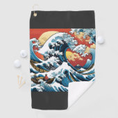 神日本の川素晴らし波 ゴルフタオル (インサイチュ)