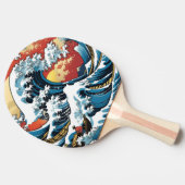 神日本の川素晴らし波 卓球ラケット (横)