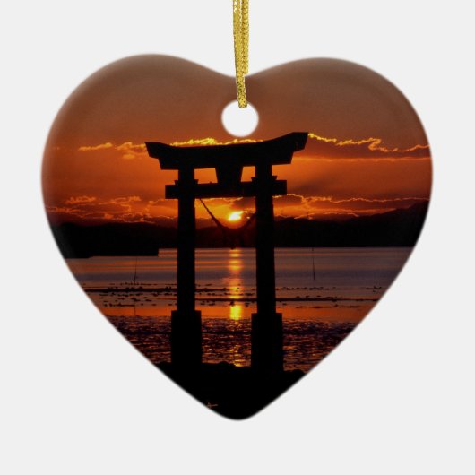 神日本の社・長尾 セラミックオーナメント (正面)