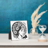 神曼荼羅美術フェミニンフローラ水晶板 フォトプラーク (インサイチュ)