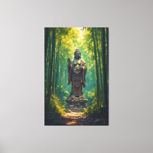 神林の仏 キャンバスプリント (正面)