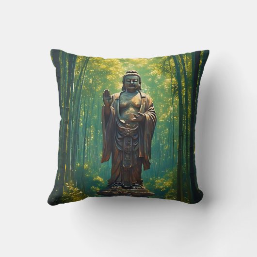 神林の仏 クッション (裏面)