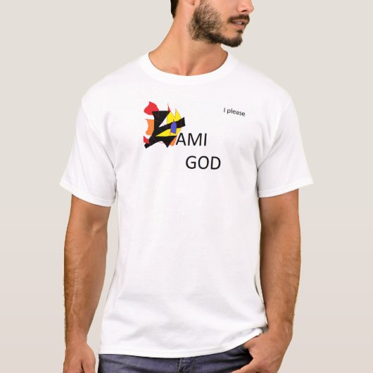 神様お願い!!!!!!!! Tシャツ (正面)