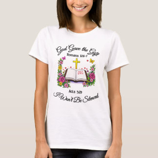 神様からの贈り物、私は沈黙しない Tシャツ