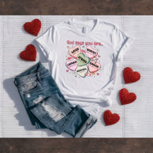 神様があなたに告げること・・・クリスチャンのバレンタインデザインTシャツ