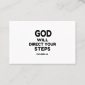 神様がお前の行く手を差し伸べよう 名刺 (正面)