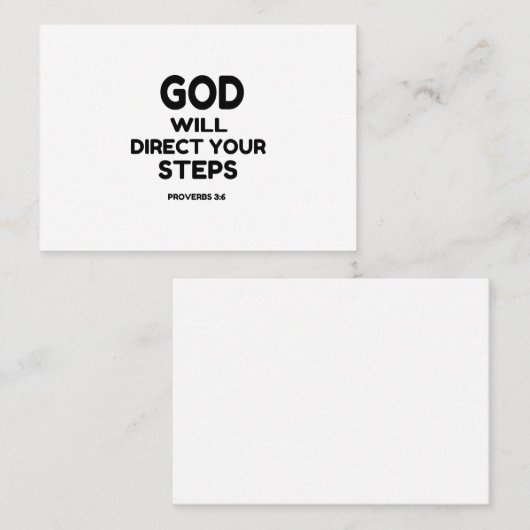 神様がお前の行く手を差し伸べよう 名刺 (正面/裏面)