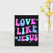 神様が好きな少女たち 愛らしいクリスチャンのティーン女性たち 神様 カード (黄色い花)