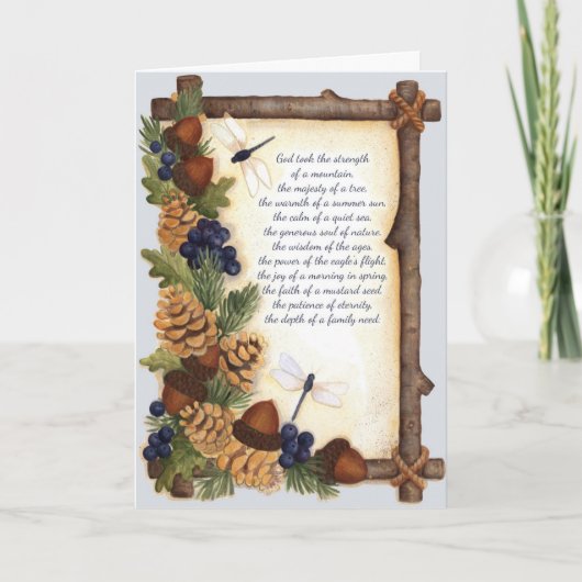 神様が彼にパパを呼んだ – グリーティングカード (正面)