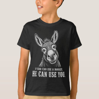 神様が彼を使えるならあなたも使える ヴィンテージ レトロ Tシャツ