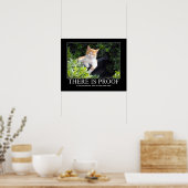 神様が猫を描いた作品 ポスター (キッチン)