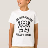 神様が男の子の中の物を変える Tシャツ (正面)